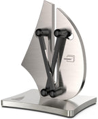 VN3 Professional Knife Sharpener | 3-Step Streamlined Sailboat Design for Effortless Sharpening - The Ultimate Tool for Precise 11 to 21 Degree Angles (Upgraded Stainless Steel)