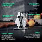 VN3 Professional Knife Sharpener | 3-Step Streamlined Sailboat Design for Effortless Sharpening - The Ultimate Tool for Precise 11 to 21 Degree Angles (Upgraded Stainless Steel)