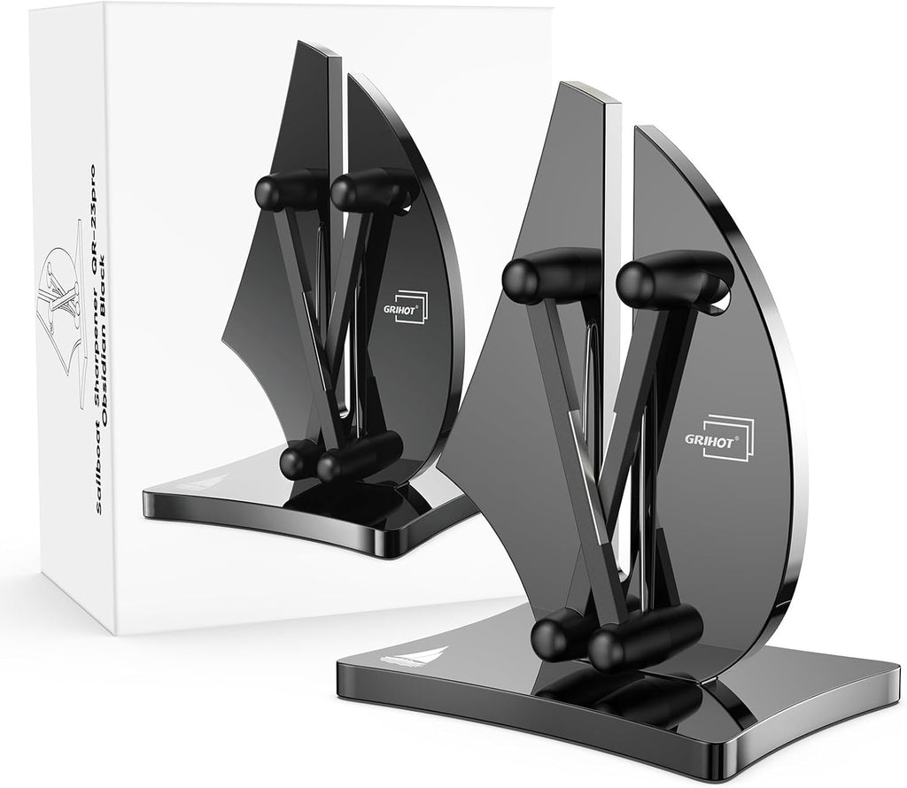 VN3 Professional Knife Sharpener | 3-Step Streamlined Sailboat Design for Effortless Sharpening - The Ultimate Tool for Precise 11 to 21 Degree Angles (Upgraded Stainless Steel)