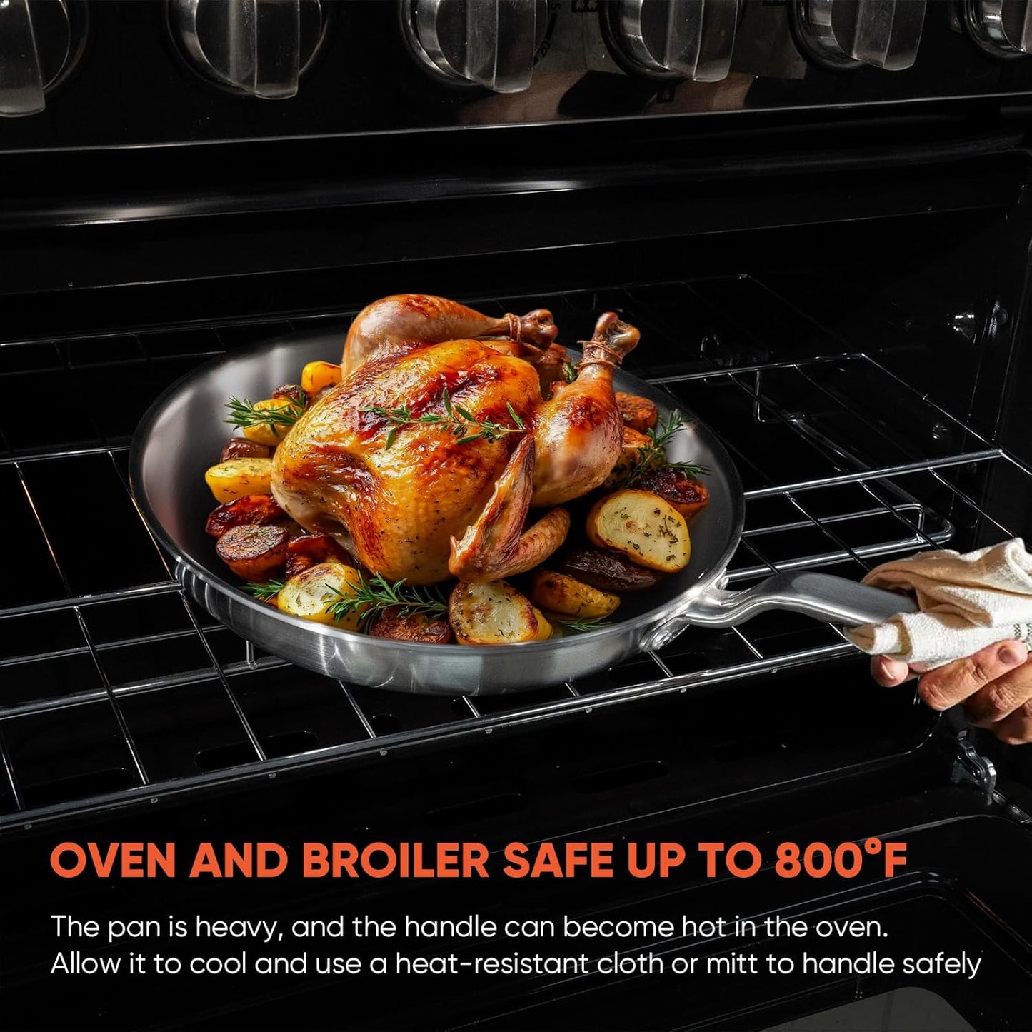 Stainless Steel Frying Pan