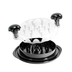 Large Chicken Breast Shredder Tool, Visible Lid Meat Grinder, Anti-Slip Strip, Ergonomic Handle, BPA Free, Perfect Utensils for Pork,Beef,Chicken,Kitchen Gadgets Dishwasher Washable Black Multi-purpose Efficient Great for Families